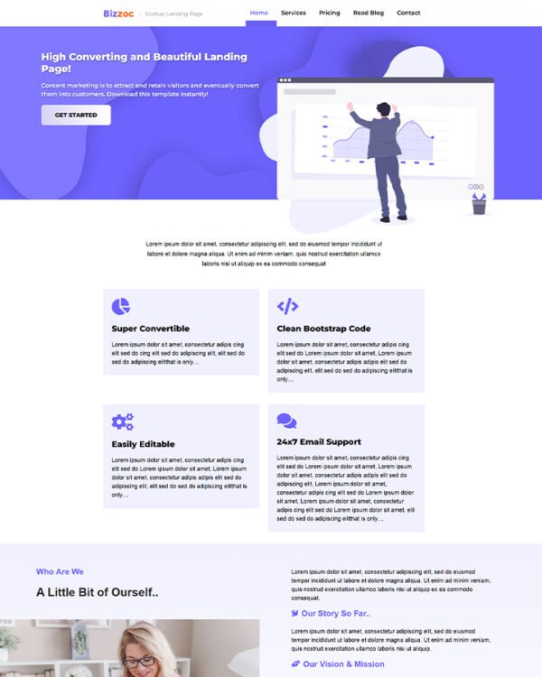 Business Startup Landing Page