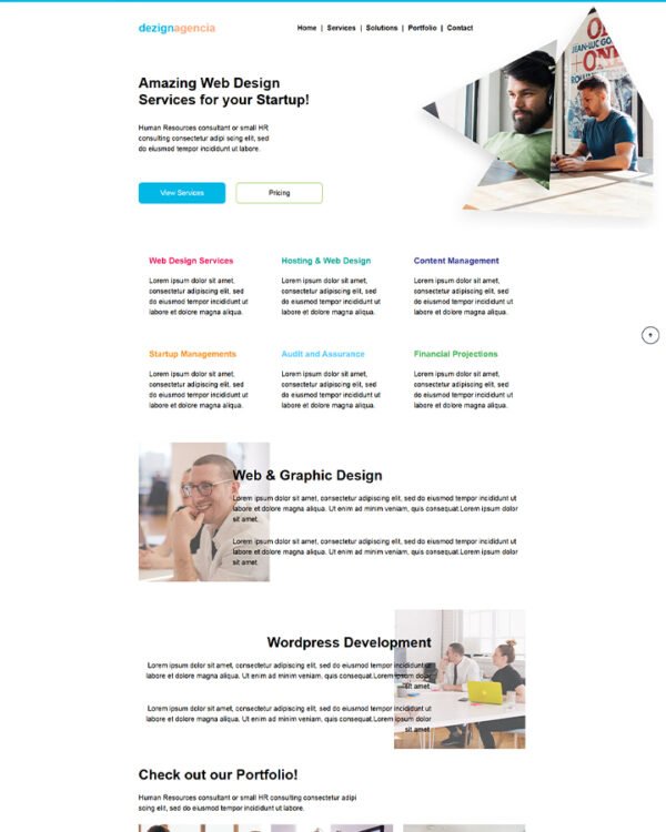 Design Agency Landing Page