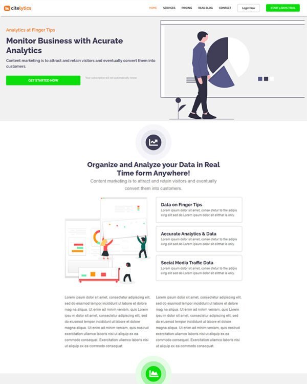 Landing Page For Startup