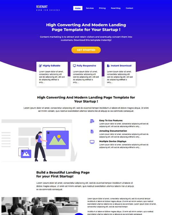 Multipurpose Startup Landing Page