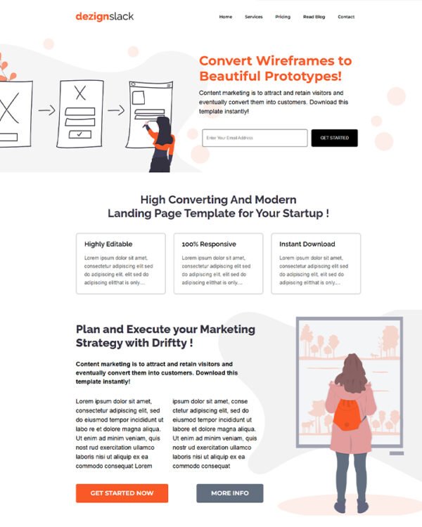 Simple Startup Landing Page