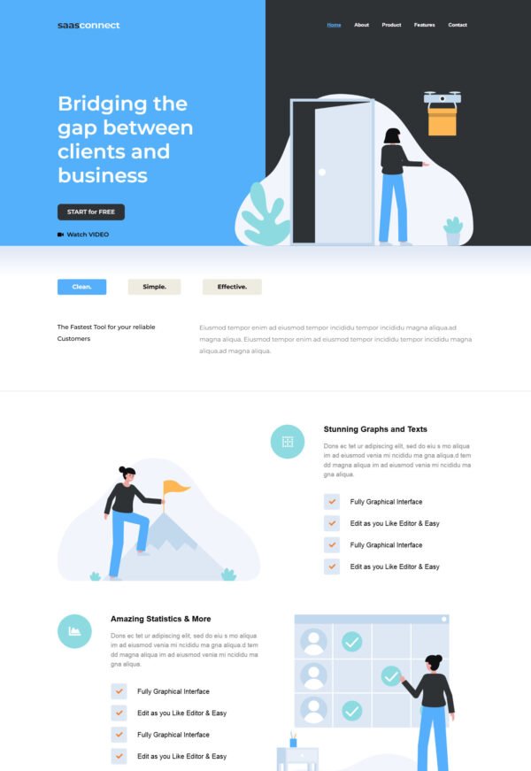 Saas Tech Landing Page