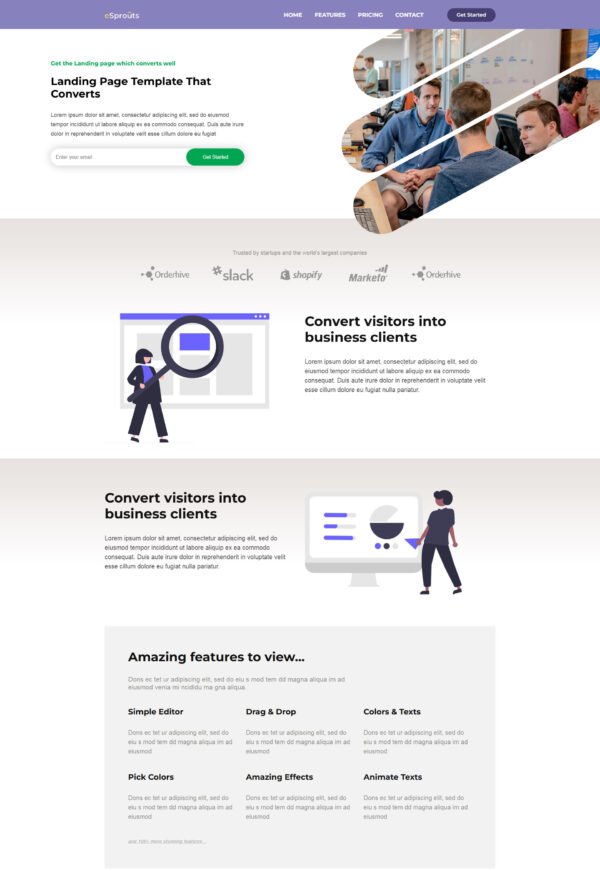 Simple Saas Landing Page