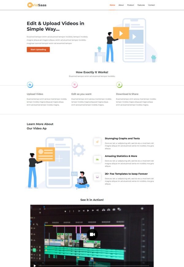 Tech Saas Landing Page